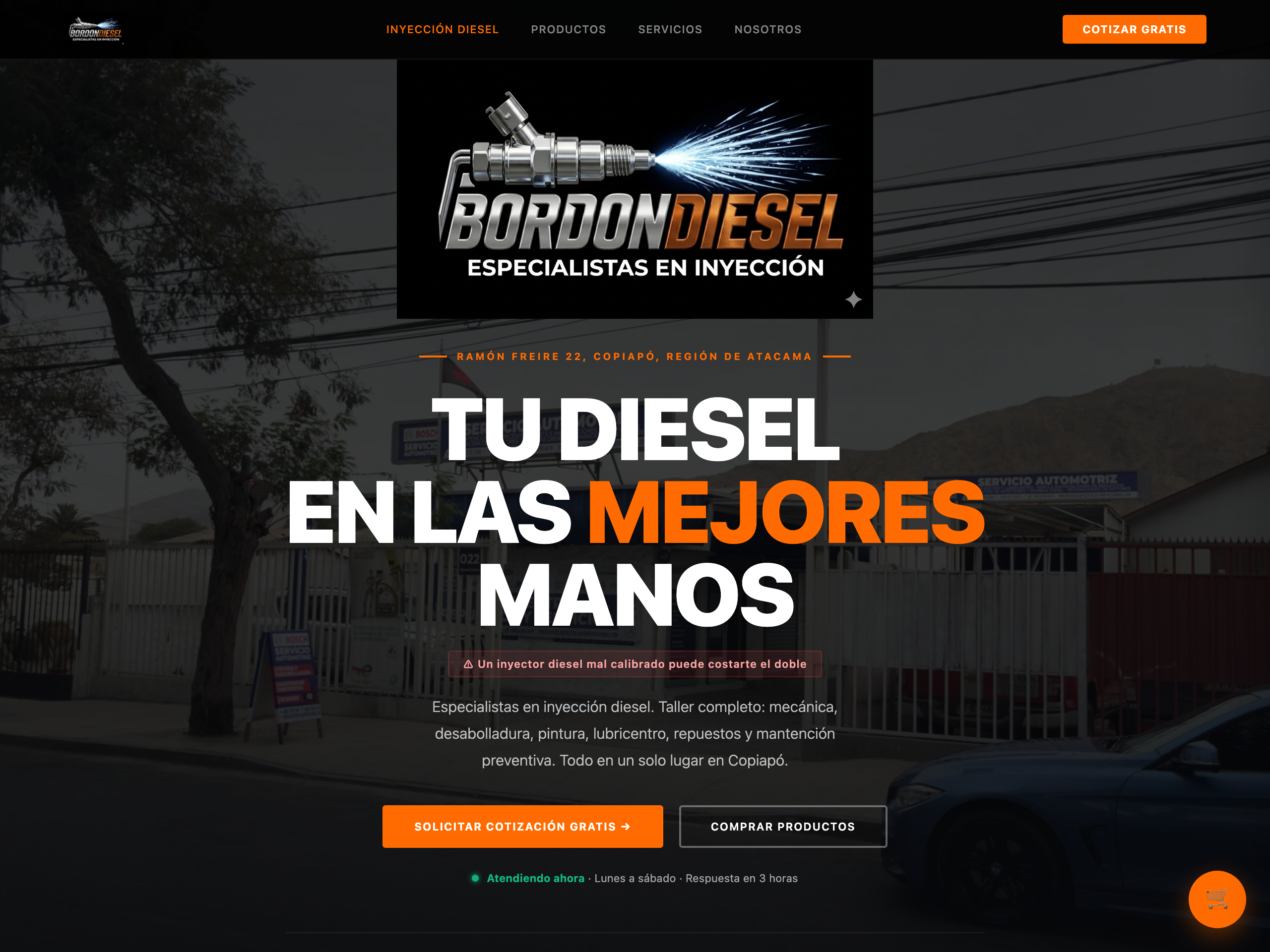 Sitio web Bordon Diesel